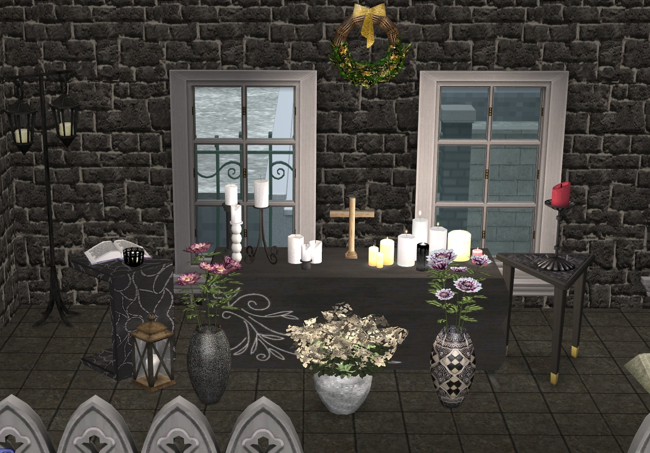 Cmentarz — ołtarzyk w kaplicy.jpg